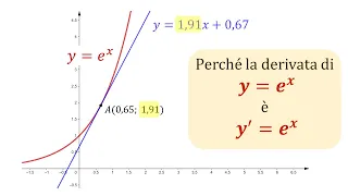Perché la derivata di y=e^x è la funzione stessa