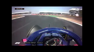 F1 crash Brendon Hartley Britain 2018