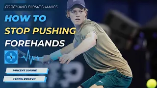 How To Stop PUSHING Forehands By Fixing Your Swing Path