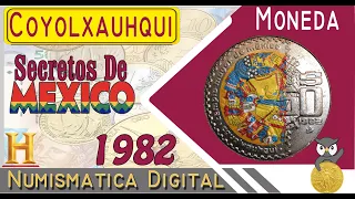 Coyolxauhqui 50 Pesos🔥Secretos de Mexico🔥No te dejes Engañar📣Moneda Acabado Espejo⚡Historia y Precio