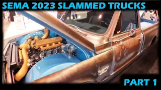 SEMA 2023 SLAMMED TRUCKS PART 1