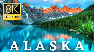 ALASKA 8k ultra hd video||HDR|| Alaska Drone Video With Alaska Sky Music|| Raaj 8k Vlogs