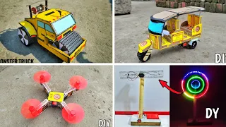 4 Amazing DIY TOYs | 4 DIY TOYs Amazing Ideas | Homemade Invention | DC Motor Projects