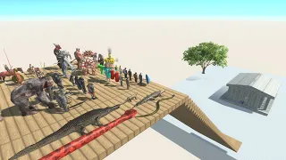 Deadly Stairs Tournament | Who Can Survive? - Animal Revolt Battle Simulator