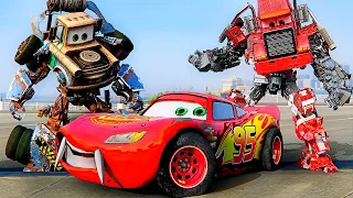 Lightning McQueen in Real Life Disney pixar Cars Drifts STORM