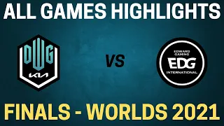 DK vs EDG Highlights - All Games - Finals - Worlds 2021