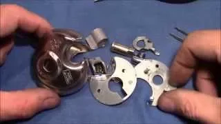 (picking 60) Burg Wächter disc padlock tested and disassembled with force