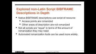 20200212 BIBFRAME Progress at the Library of Congress