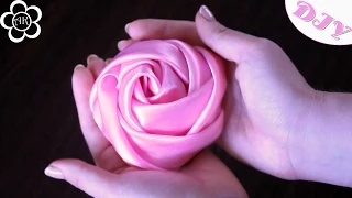 Роза Скрученная из Ткани / DIY Fabric Flowers