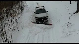 Installing a plow on a pickup truck