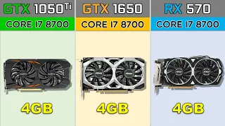 GTX 1050 ti vs GTX 1650 vs RX 570 2020's Games Benchmarks