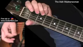 The Irish Washerwoman + TAB! learn to play on acoustic guitar