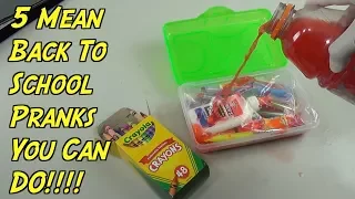 5 Back To School Pranks You Can Do - HOW TO PRANK (Evil Booby Traps) | Nextraker