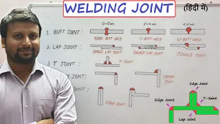 TYPES OF WELDING JOINT (हिंदी में) | JOGGLE JOINT | BUTT JOINT | LAP JOINT | T JOINT | CORNER JOINT