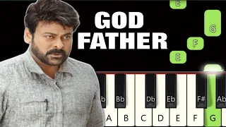 God Father BGM 🔥 | Piano tutorial | Piano Notes | Piano Online #pianotimepass #godfather