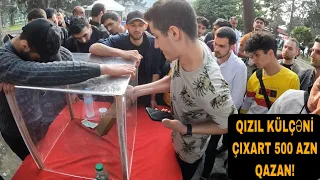 NƏRİMANOV PARKINDA UDUŞLU OYUN! QIZIL KÜLÇƏNİ ÇIXART 500 AZN QAZAN!