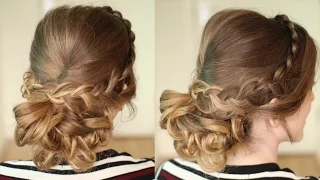 Curly Braided Bridal / Prom Updo | Bridal Hair | Braidsandstyles12