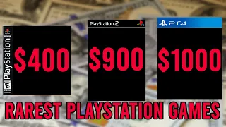 The RAREST PlayStation Games of all time (PSX-PS4)