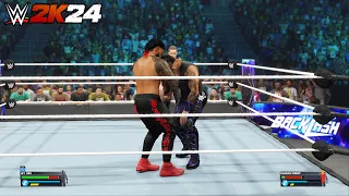 Jey Uso vs. Damian Priest Backlash 2024 | World Heavyweight Championship | WWE 2K24 Gameplay