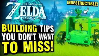 Tears of the Kingdom - PRO TIPS for Building Vehicles, Traps, Tools, and More!