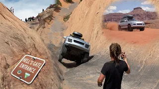 Porsche Cayenne Attempts Hell's Gate in Moab
