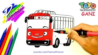 How To Draw Gani - Tayo The Little Bus Coloring Pages