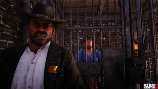 Sheriff Freeman Puts Arthur In Jail | RDR2