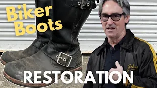 American Pickers Star (Mike Wolfe) - Biker Boots Restoration