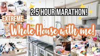 EXTREME WHOLE HOUSE CLEAN WITH ME | CLEANING MARATHON -CLEANING MOTIVATION | HAPPY HOMEMAKING
