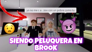 ✨💇‍♀️ SIENDO PELUQUERA EN BROOKHAVEN 😯✨|| Roblox