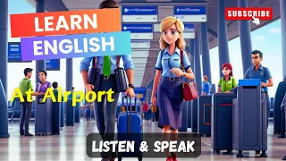 Lost Luggage : A Conversation at the Airport | learn English| listen and speak