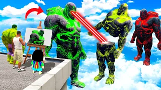 GTA 5 | GTA5 BUT WHATEVER TITAN LAVA GOD MONSTER VS GREEN GOD SHINCHAN DRAWS COMES TO REAL LIFE