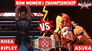 RHEA RIPLEY Vs ASUKA | RAW WOMEN'S CHAMPIONSHIP | WRESTLEMANIA 37 | WWE 2K20 | OFFICIAL VSGAMERZ |