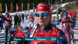 BIATHLON WOMEN RELAY 22.01.2017 World Cup 6 Antholz-Anterselva (Italy)