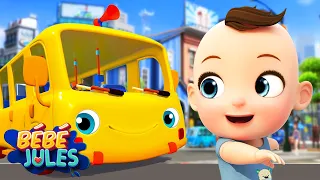 Les Roues de l'Autobus - Le Bus Jaune - Les Comptines de Bébé Jules