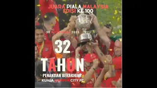 PENANTIAN 32 TAHUN KUALA LUMPUR CITY FC BERAKHIR DI TM PIALA MALAYSIA EDISI KE 100