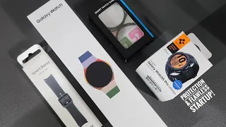 Samsung Galaxy Watch5 Pro: Unbox // Startup // Spigen Rugged Armor Pro Case Install!