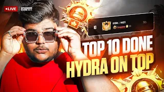 🇮🇳 FINALLY TOP 10 IN INDIA | HYDRA ON TOP BABY | BGMI LIVE | HYDRA MASTIZONE