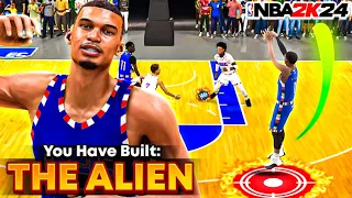 VICTOR WEMBANYAMA BUILD is A CHEAT CODE in NBA 2K24🔥 BEST CENTER BUILD 2K24!