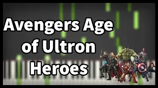 Avengers Age of Ultron Heroes Piano (Synthesia)