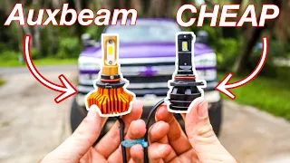 Auxbeam LED Bulbs VS CHEAP Amazon LED Bulbs. Which Is Better?