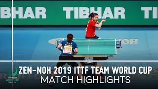 Wu Yue vs Liu Shiwen | ZEN-NOH 2019 Team World Cup Highlights (1/4)