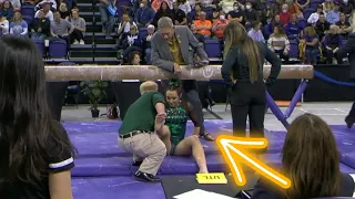 Gymnastics Fall Moments ✨ NCAA Women's Gymnastics Regional Semifinal 1-2