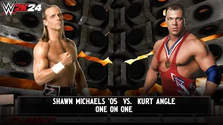 WWE 2K24 - Shawn Michaels '05 vs Kurt Angle Match|WWE 2K24