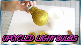 What To Do With Old Light Bulbs? | Upcycled Light Bulb Christmas Decorations