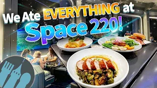Eating EVERYTHING at Disney World’s NEW Space 220 Restaurant