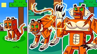 I Survived 1000 DAYS as an ELECTRIC TIGER in HARDCORE MInecraft - Unique Creatures Compilation
