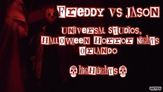 [4K] Freddy vs Jason - Halloween Horror Nights - Universal Studios Orlando - Highlights