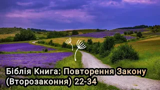 Аудіо Біблія українською мовою ❤️ Книга: Повторення Закону (Второзаконня) 22-34 #біблія