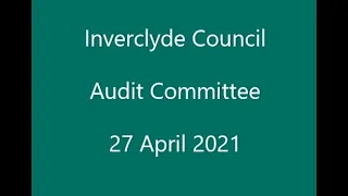 Audit Committee 27 April 2021